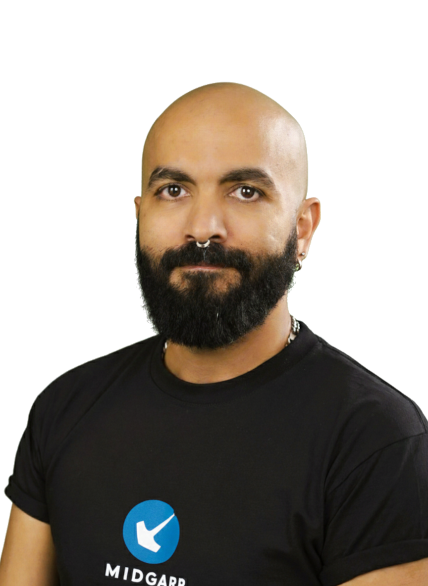 Portrait of Yassine Alioualla, Art Director